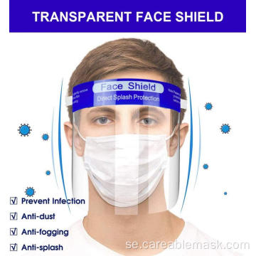 Säkerhet Ansiktssköld Hela ansiktet Transparent Andas